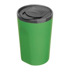   Gumírozott kerámia utazó pohár, 400 ml (ø 8,9 x 13,5 cm, Zöld)