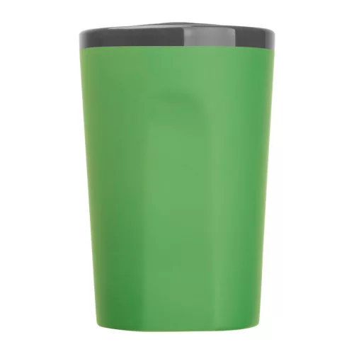 Gumírozott kerámia utazó pohár, 400 ml (ø 8,9 x 13,5 cm, Zöld)