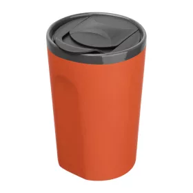   Gumírozott kerámia utazó pohár, 400 ml (ø 8,9 x 13,5 cm, Narancssárga)