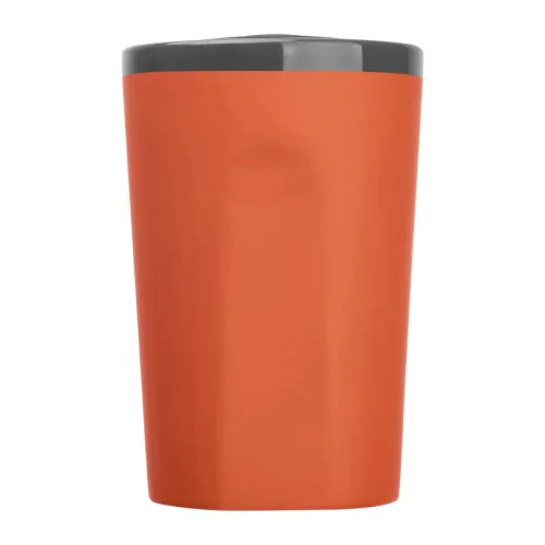 Gumírozott kerámia utazó pohár, 400 ml (ø 8,9 x 13,5 cm, Narancssárga)