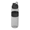 Tritán ivópalack szilikon gyűrűvel, 750 ml (ø 7 x 25 cm, Fekete)