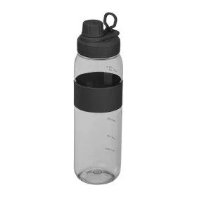   Tritán ivópalack szilikon gyűrűvel, 750 ml (ø 7 x 25 cm, Fekete)