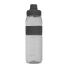 Tritán ivópalack szilikon gyűrűvel, 750 ml (ø 7 x 25 cm, Fekete)