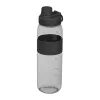 Tritán ivópalack szilikon gyűrűvel, 750 ml (ø 7 x 25 cm, Fekete)
