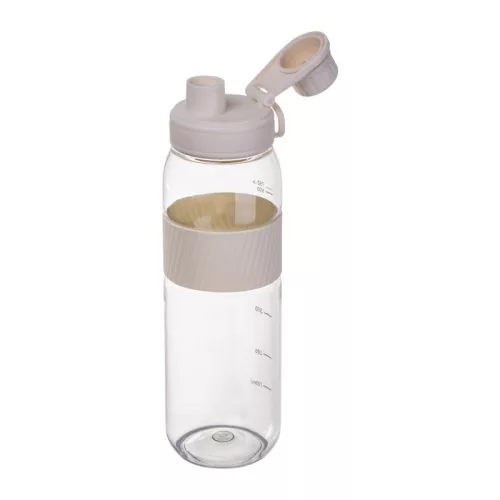 Tritán ivópalack szilikon gyűrűvel, 750 ml (ø 7 x 25 cm, Fehér)