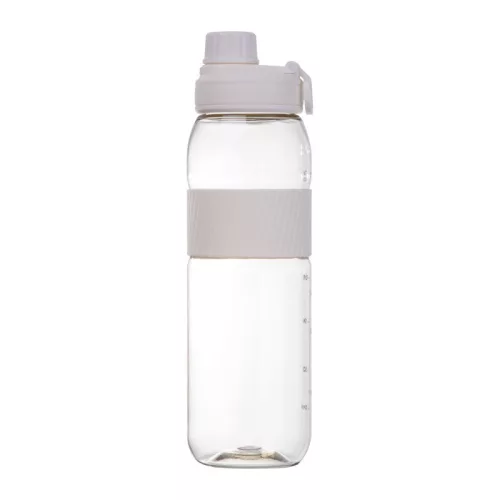 Tritán ivópalack szilikon gyűrűvel, 750 ml (ø 7 x 25 cm, Fehér)