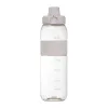 Tritán ivópalack szilikon gyűrűvel, 750 ml (ø 7 x 25 cm, Fehér)