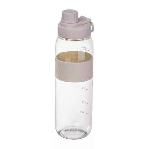 Tritán ivópalack szilikon gyűrűvel, 750 ml (ø 7 x 25 cm, Fehér)