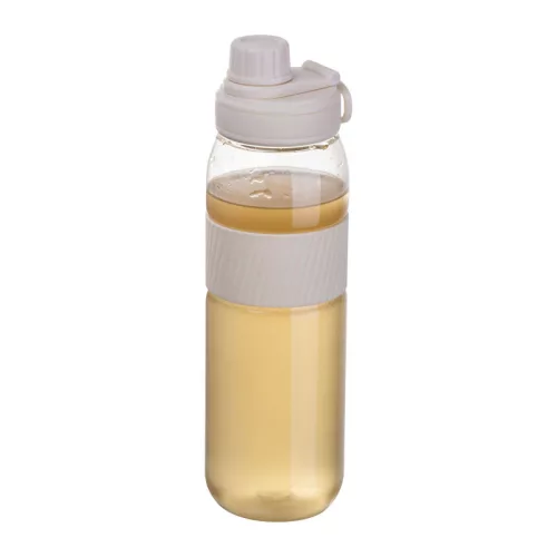 Tritán ivópalack szilikon gyűrűvel, 750 ml (ø 7 x 25 cm, Fehér)