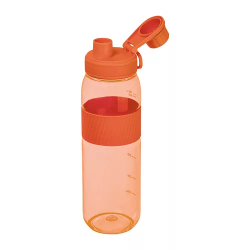 Tritán ivópalack szilikon gyűrűvel, 750 ml (ø 7 x 25 cm, Narancssárga)