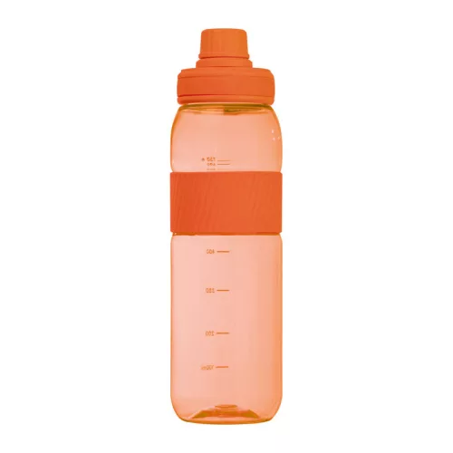 Tritán ivópalack szilikon gyűrűvel, 750 ml (ø 7 x 25 cm, Narancssárga)