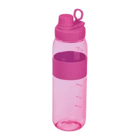   Tritán ivópalack szilikon gyűrűvel, 750 ml (ø 7 x 25 cm, Rózsaszín)