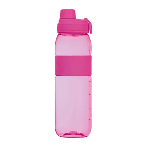 Tritán ivópalack szilikon gyűrűvel, 750 ml (ø 7 x 25 cm, Rózsaszín)