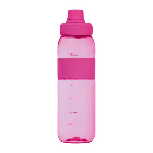 Tritán ivópalack szilikon gyűrűvel, 750 ml (ø 7 x 25 cm, Rózsaszín)