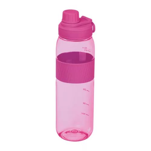 Tritán ivópalack szilikon gyűrűvel, 750 ml (ø 7 x 25 cm, Rózsaszín)