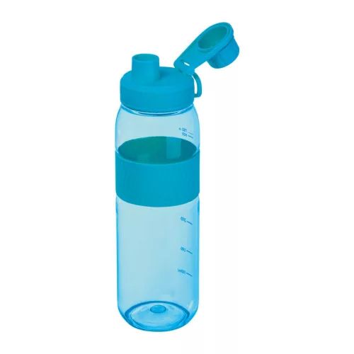 Tritán ivópalack szilikon gyűrűvel, 750 ml (ø 7 x 25 cm, Világos Kék)