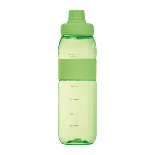Tritán ivópalack szilikon gyűrűvel, 750 ml (ø 7 x 25 cm, Világos Zöld)