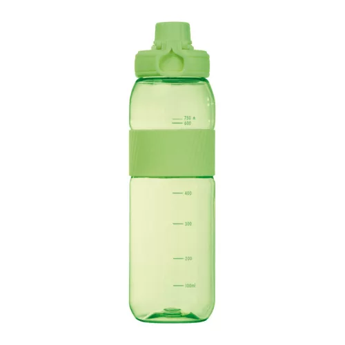 Tritán ivópalack szilikon gyűrűvel, 750 ml (ø 7 x 25 cm, Világos Zöld)