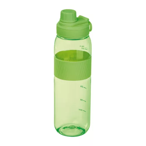 Tritán ivópalack szilikon gyűrűvel, 750 ml (ø 7 x 25 cm, Világos Zöld)