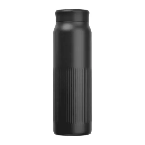 Vákuumszigetelt acél termosz, 700 ml (ø 7,2 x 23 cm, Fekete)