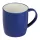 Porcelán bögre színes külsővel, 300 ml (ø 9 × 8,5 cm, Kék)