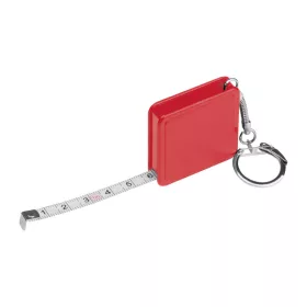 Mérőszalagos kulcstartó, 1 m (Piros)