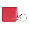 Mérőszalagos kulcstartó, 1 m (Piros)