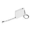 Mérőszalagos kulcstartó, 1 m (Fehér)