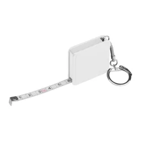 Mérőszalagos kulcstartó, 1 m (Fehér)