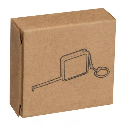 Mérőszalagos kulcstartó, 1 m (Fehér)