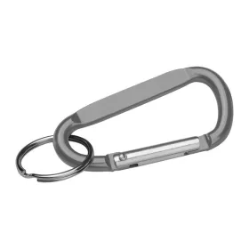 Kulcstartó karika karabinerrel (Szürke)