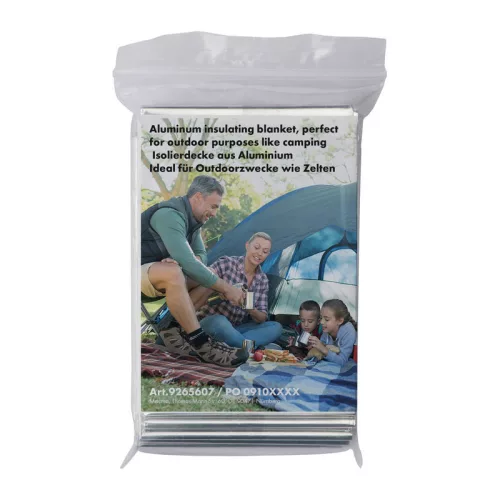 Alumínium szigetelő takaró hordtáskában