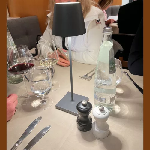 Újratölthető asztali lámpa érintésérzékelővel, 360