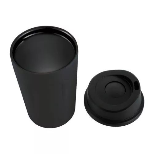 LIARD thermo bögre, fehér (o 8,8 x 16,4 cm, Fekete)