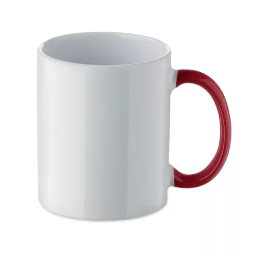 Karácsonyi kerámia bögre 300ml (Fehér/piros)