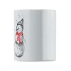 Karácsonyi kerámia bögre 300ml (Fekete/piros)