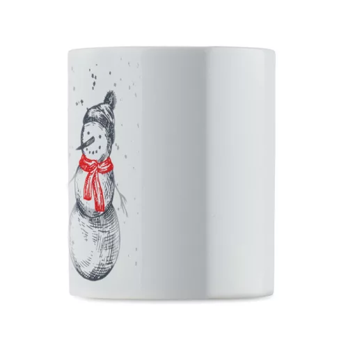 Karácsonyi kerámia bögre 300ml (Fekete/piros)