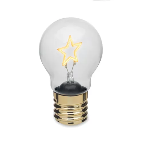 LED-es villanykörte dekoráció (Sárga)