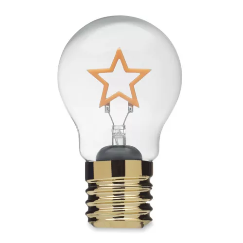 LED-es villanykörte dekoráció (Sárga)
