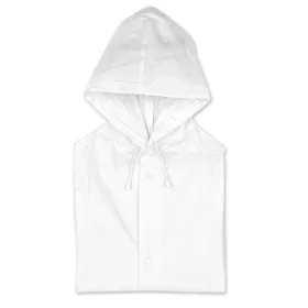 Kapucnis PVC esőkabát (Fehér)