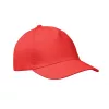 5 panel baseball sapka 160g/m² (Piros)