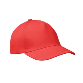 5 panel baseball sapka 160g/m² (Piros)