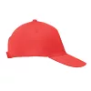 5 panel baseball sapka 160g/m² (Piros)