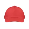 5 panel baseball sapka 160g/m² (Piros)