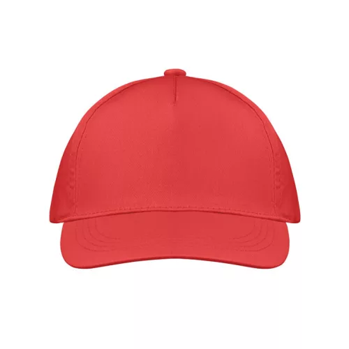 5 panel baseball sapka 160g/m² (Piros)