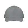 5 panel baseball sapka 160g/m² (Szürke)