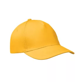 5 panel baseball sapka 160g/m² (Sárga)