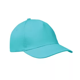 5 panel baseball sapka 160g/m² (Türkiz)