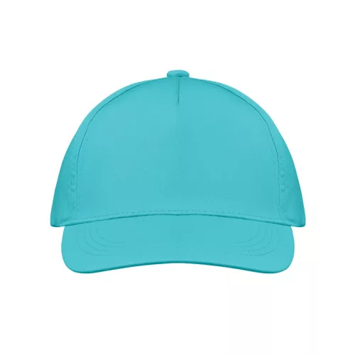 5 panel baseball sapka 160g/m² (Türkiz)