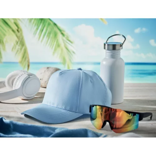 5 panel baseball sapka 160g/m² (Babakék)